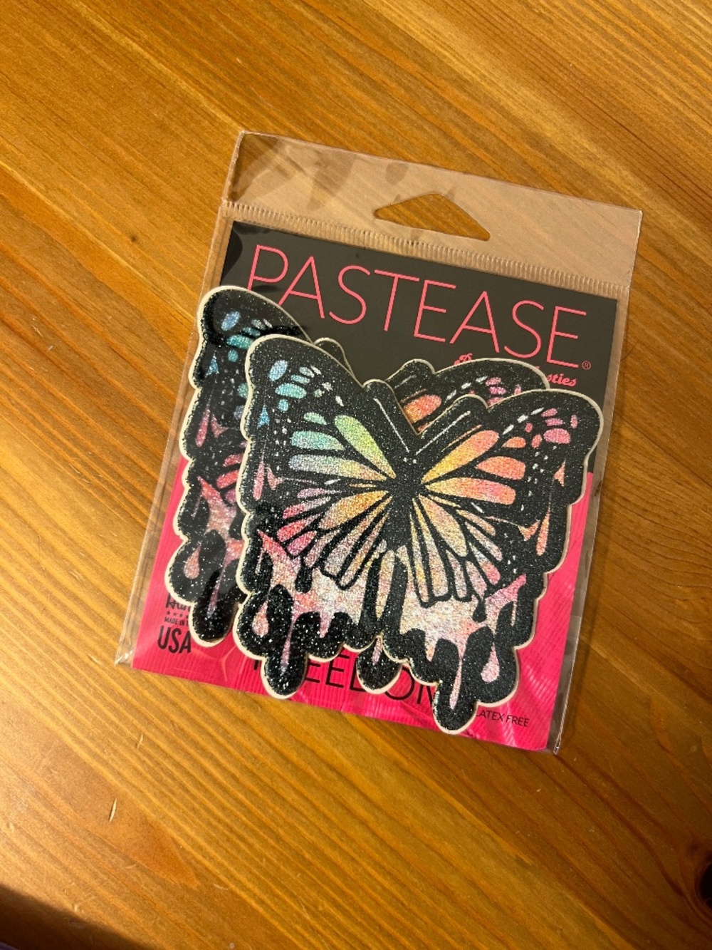 Pastease Velvet Multi Color Butterfly Pasties